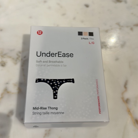 Lululemon UnderEase Mid-Rise Thong Underwear 3 Pack - Picture 7 of 8